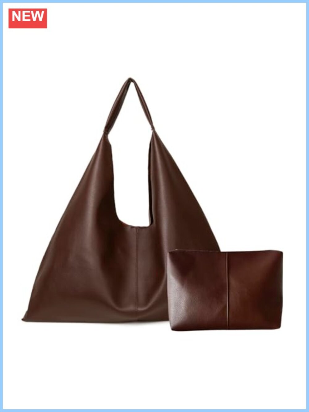 Vegan Leather Oversized Hobo Tote Bag Large Shoulder Purse for Women Work